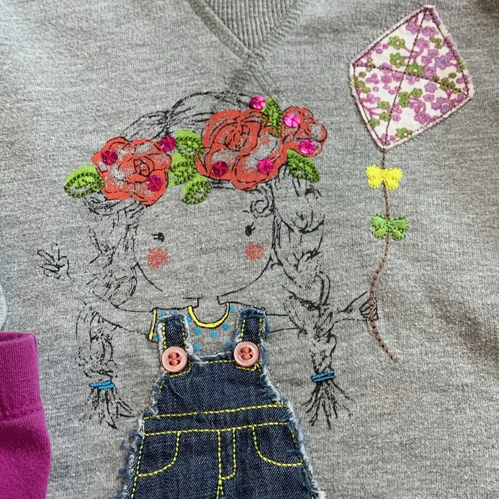 Gillian's Closet Long Sweatshirt, Okie Dokie Tee, Circo Leggings